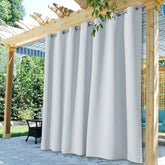 Waterproof Outdoor Curtain Blackout Patio Drape for for Sliding Door / Foyer / Arbor / Lanai Custom Beige, 1 Panel