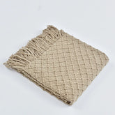 Textile City Knitted Throw Blanket Nordic Style Cozy Home Sofa Decorate Cover Yellow Plaid Bedspread 130x230cm