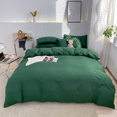 Solid Color Quilt Cover Single Double Duvet Cover Grey King Size Comforter Cover High Quality Skin Friendly Fabric Bedding Cover