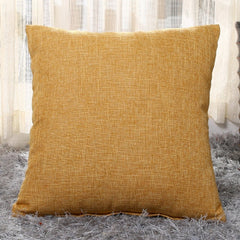 Solid Linen Sofa Waist Cushion Cover 40*40/45*45/50*30/50*50/55*55/40*60cm Throw Pillowcase Office Home Decor Pillow Case