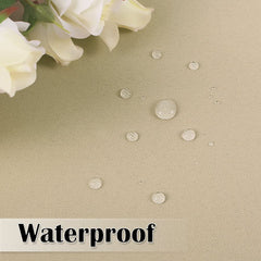 Waterproof Outdoor Curtain Blackout Patio Drape for for Sliding Door / Foyer / Arbor / Lanai Custom Beige, 1 Panel