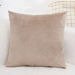 Solid Velvet Pillow Cushion Cover Home New Year Decorative 40*40/45*45/50*50/55*55/60*60cm