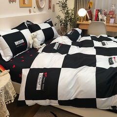 Ins Princess Pink Heart Duvet Cover Home Textile Pillow Case Bed Sheet Kids Girls Bedding Covers Set King Queen Twin Cute Kawaii