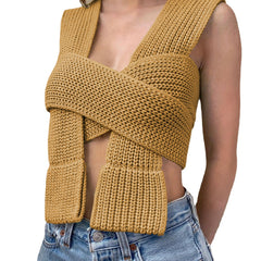 Tied Crochet Crop Top