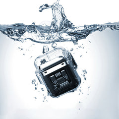 transparent waterproof dual arc rechargeable lighter mini