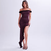 High-End Tube-Top Slim-Fitting One-Shoulder Dress