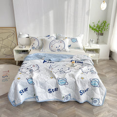 Summer Ice Quilt bedspreads comforter plaid blanket on the bed Quilt cover Duvets for 135 90 for single double bed