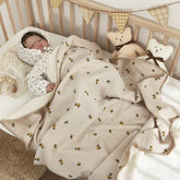 Baby Blankets for Beds 4 Layer Cotton Swaddle Muslin Blanket Bedding Linen Babies Accessories Newborn Bath Towel Mother Kids