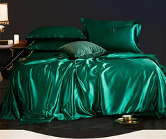 100% Mulberry Silk Duvet Cover 22MM Solid Color Silk Bedding