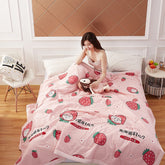 Summer Cotton Quilts Thin Air-conditioning Comforter Soft Breathable Office Nap Blanket Quilted Bed Covers and Bedspreads