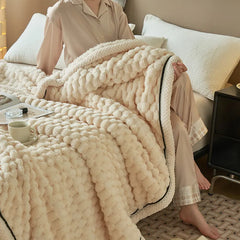 Turtle Velvet Autumn Winter Warm Sleeping Blanket Soft Comfortable Flannel Fleece Blankets for Bed Cozy Thickened Warmth Blanket