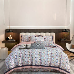 Grey Bedding Set Solid Color Boys Flat Sheet Duvet Cover No Filling Pillowcase Bed Queen Twin Bed Sheet Cute Kawaii