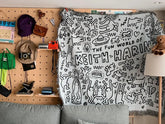 Sofa Blanket Towel Bedspread Keith Cartoon Doodle Haring Home Decor Cloth Cushion European Rug Tablecloth Throw Plaid Blankets