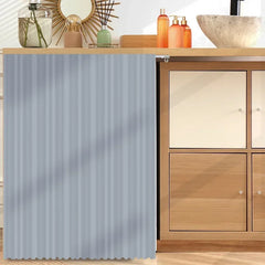 Kitchen Cabinet Curtain Dustproof Cupboard Wardrobe Cover Self-Adhesive Short Curtains Cabinet Bookcases Cortina Rideaux