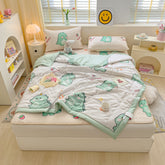 Summer Bed Sheet Set with Pillows Case Latex Mat Air Conditioned Quilt Bedding Set Bedspread Bedroom Single bed 120