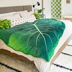 Super Soft Blanket Giant Leaf Blankets for Bed Sofa Plant Bedspread Home Decor Throws Warm Sofa Towel Christmas Gift 담요