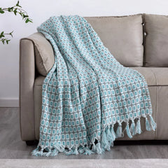 Soft Comfortable Cover Sofa Knitted Blankets for Living Room Textile Nordic Plaid Travel Bedspread with Air Conditioner Blanket