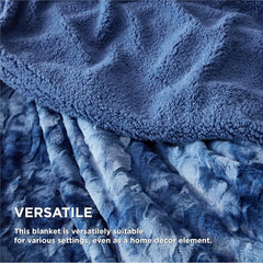 Fuzzy Blanket for Couch - Soft and Warm Sherpa, Cozy and Furry Faux Fur, Reversible Throw Blankets for Sofa and Bed