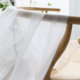 White Curtains Modern Solid Color Sheer Curtains for Living Room Bedroom Balcony Transparent Window Blinds Wedding Decor