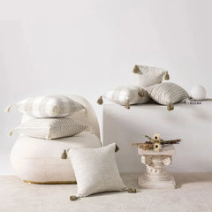 Tassels Cushion Cover 45X45 30X50 Cream White Pillowcase For Bed Chair Sofa Decorative Pillow Covers Square Home Decor Linen