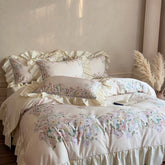 Floral Print Egyptian Cotton Bedding Sets Bed Linens Queen King Ru Size Underwear