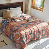 Bohemia Sofa Cover Home Bed Comforter Throw Blanket for Couch Hotel Restaurant Plaids spread on The Covers