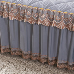 Lace Laminated Cotton Thickened Brushed Bed Skirt,Mattress Cover 160x200,140x190,Bedding Bedspreads Bedroom Decoration