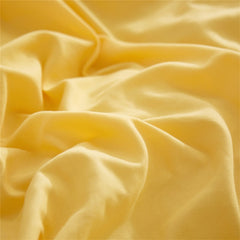 American Style Furball Tasseles Yellow Bedding Set Queen Home Hairball Tassel Bed Cover Sets Soft King Size Duvet Cover No Sheet