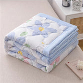 Daisy Print Spring Summer Quilt Queen Mechanical Wash Comfortable Comforter Single Double Blanket Quilts for Children Adults