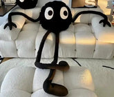 Cool Long Leg Black Coal Soft Plush Pillow Cushion Cartoon Anime Home Sofa Car Bedroom Cartoon Gift