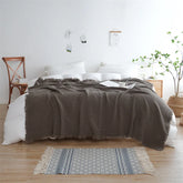 100% Cotton Blanket Yarn Dyed Shawl Tassels Style Plaid Jacquard Blankets Skin-friendly Bed Linen High Quality Gift cobertor