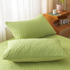 1 pc Waterproof Quilted Pillowcase Solid Color Pillow Cover Case 48x74cm Pillowsham