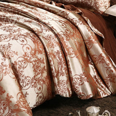 Europe and America Jacquard Luxury Bedding Set Satin Modern Luxury Bedding Sets High End rayon Wedding Duvet Cover Set Queen
