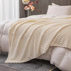 Yellow Plaid Solid Blanket Soft Warm Fluffy Throw Blanket Sofa Cover Milk Velvet Bedspread Bed for Adults Kids Pet Home Textile