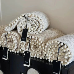 Fleece Blanket Light Luxury Ins Crepe Cotton Multi-functional Small Blanket Office Nap Blanket Shawl Cover Blanket
