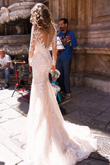 Maggie Long Sleeve Mermaid Wedding Dress