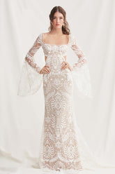 Natalie Illusion Tulle Wedding Dress