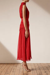 Remarkable Moment High Neck Maxi Dress