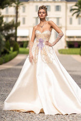 Sophie Beaded Strapless Evening Dress