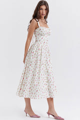 Stroke of Luck Bustier Midi Dress