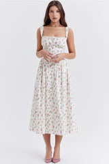 Stroke of Luck Bustier Midi Dress