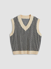 Cozy Houndstooth Vest