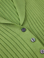 Matcha Latte Ribbed Blouse