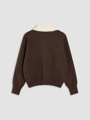 Oreo Zip Collared Cardigan