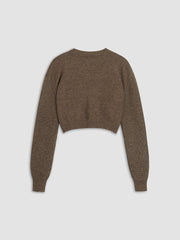 Cable Knit Solid V-Neck Sweater