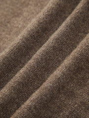 Cable Knit Solid V-Neck Sweater