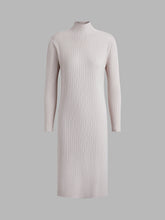 Mockneck Rib Sweater Dress