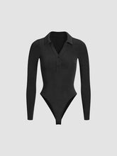 Solid Jersey Collared Bodysuit
