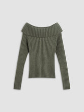 Textured Off Shoulder Sweater