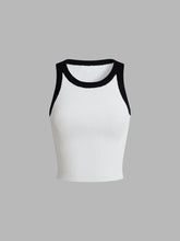 Contrast Trim Sweater Vest